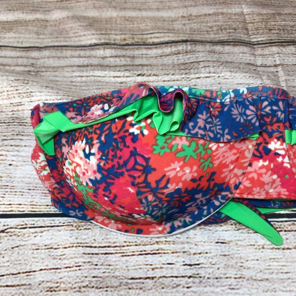 $5/25 Vix Paula Hermanny Floral Ruffle Band Bikini - Picture 3 of 15